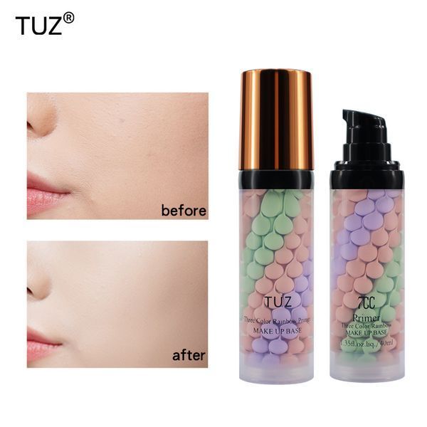 Набор для макияжа: Кушон TUZ Collagen тон 01 Ivory (Слоновая кость) + База под макияж трехцветная TUZ Three Color Rainbow Primer 00834 фото