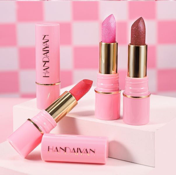 Помада для губ с металлическим блеском Handaiyan Satin Shimmer Cream Lipstick 06 Victoria 01139 фото