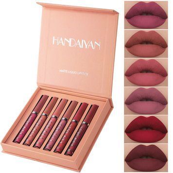 Набор жидких матовых помад Handaiyan Matte Liquid Lipstick A 6 шт 01202 фото