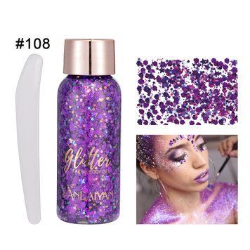 Жидкий глиттер для лица и тела Handaiyan Face & Body Glitter Gel 108 Deep Purple 30 мл 01204 фото
