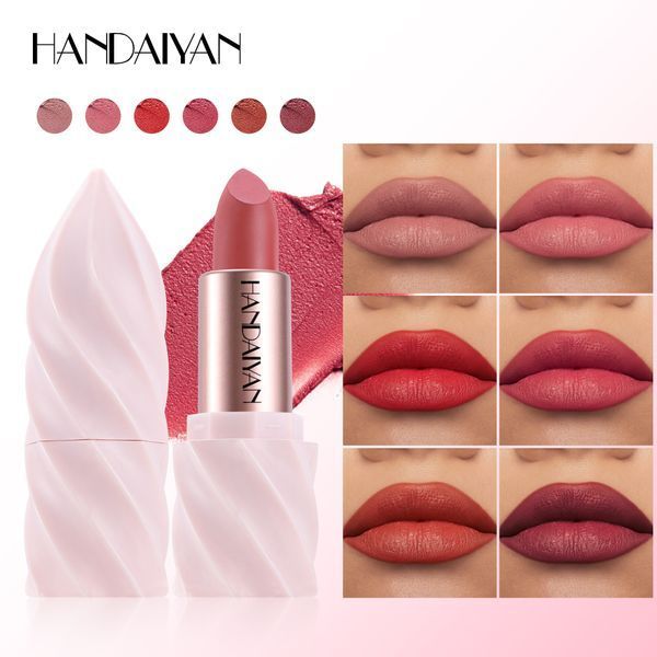 Матовая помада для губ Handaiyan Nourishing Ice-Cream Lipstick 02 Warm Nude 01182 фото