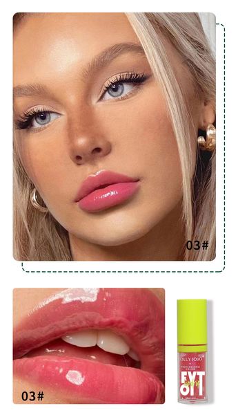 Блеск-масло для губ JOLLY JOJO Professional Makeup Fyt Oil Lip Drip 03 Barbie Pink 4 мл 00692 фото