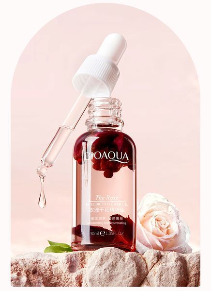Есенція з ефірною олією сухоцвітів троянди Bioaqua Rose Dried Flower Oil для живлення та зволоження шкіри обличчя 30 мл 01207 фото Есенція з ефірною олією сухоцвітів троянди Bioaqua Rose Dried Flower Oil для живлення та зволоження шкіри обличчя 30 мл 01207 фото