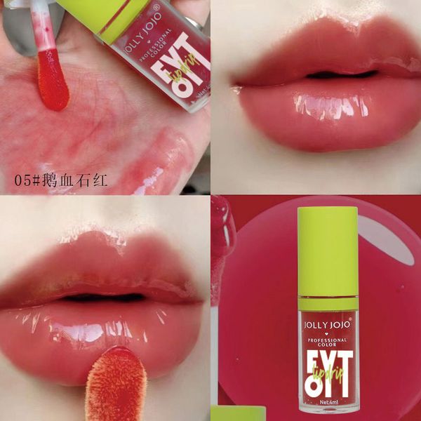 Блеск-масло для губ JOLLY JOJO Professional Makeup Fyt Oil Lip Drip 05 Goose Blood Stone Red 4 мл 00694 фото