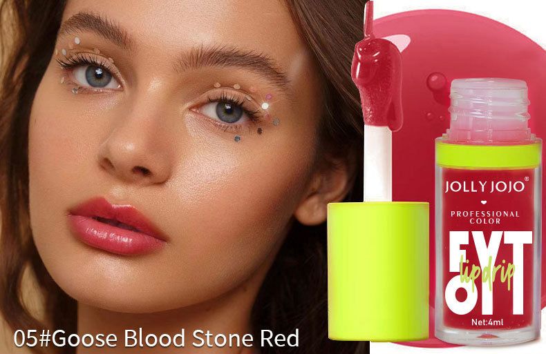 Блеск-масло для губ JOLLY JOJO Professional Makeup Fyt Oil Lip Drip 05 Goose Blood Stone Red 4 мл 00694 фото