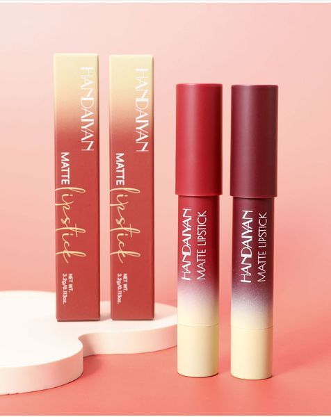 Матова помада-олівець для губ Handaiyan Matte Lipstick 08 Taupe 01159 фото
