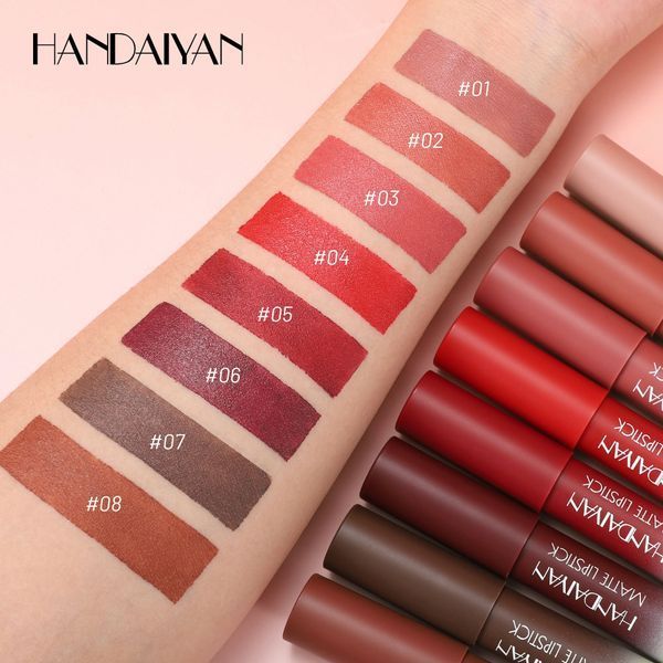 Матова помада-олівець для губ Handaiyan Matte Lipstick 08 Taupe 01159 фото