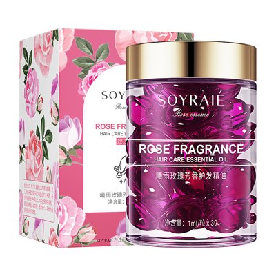 Капсулы Soyraie для ухода за волосами Rose Fragrance Essential Oil с экстрактом масла розы 30 шт 00696 фото