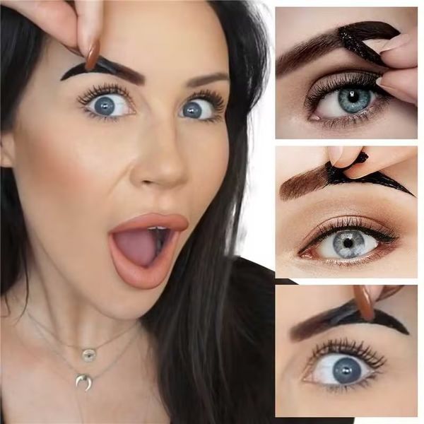 Гель-фарба для брів MLSMILE Tattoo Brow Medium Black 03 чорний 10 мл 01188 фото