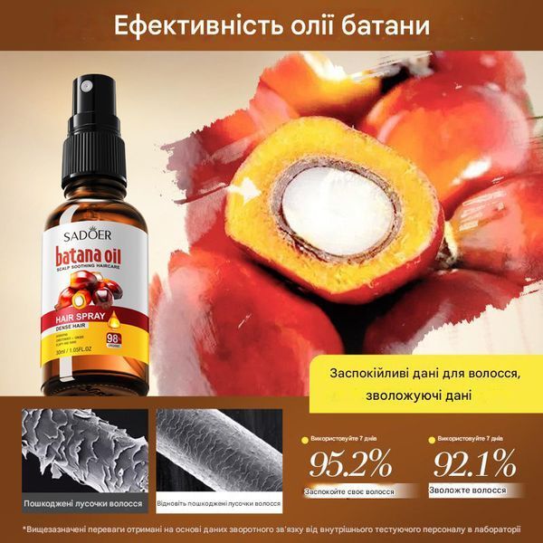 Олія батана спрей для росту та густоти волосся Sadoer Batana Oil Dense Hair 30 мл 01210 фото