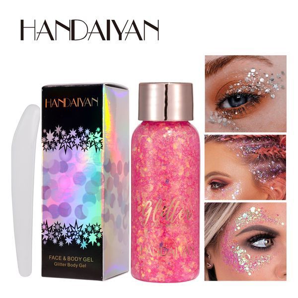 Жидкий глиттер для лица и тела Handaiyan Face & Body Glitter Gel 104 Iridescent Candy Pink 30 мл 01191 фото