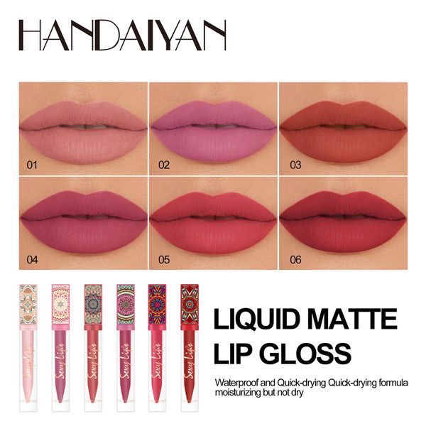 Жидкая матовая помада для губ Handaiyan Bohemian Rhapsody Lip Gloss 01 10013 фото
