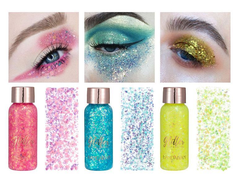 Жидкий глиттер для лица и тела Handaiyan Face & Body Glitter Gel 104 Iridescent Candy Pink 30 мл 01191 фото