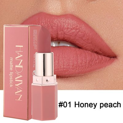 Матовая помада Handaiyan Velvet Matte Lipstick 01 Honey Peach 00756 фото