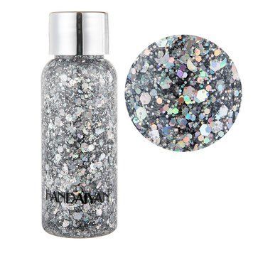 Рідкий глітер для очей, обличчя, тіла та волосся Handaiyan Face & Body Teras Glitter Gel 01 Holographic Silver 30 мл 01096 фото