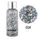 Жидкий глиттер для глаз, лица, тела и волос Handaiyan Face & Body Teras Glitter Gel 01 Holographic Silver 30 мл 01096 фото 1