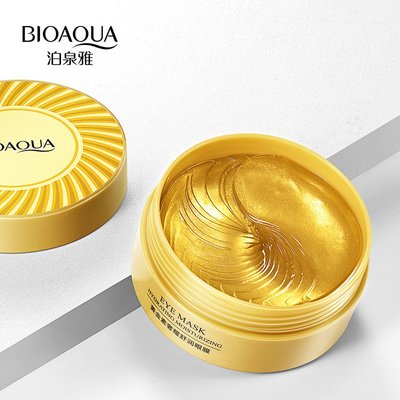 Гидрогелевые патчи увлажняющие для глаз Bioaqua Eye Mask с ионами золота и морскими водорослями 00546 фото