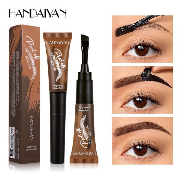 Тінт гель-фарба для брів Handaiyan Peel-Off Brow Tint Espresso 02 темно-коричневий 7 мл 01143 фото