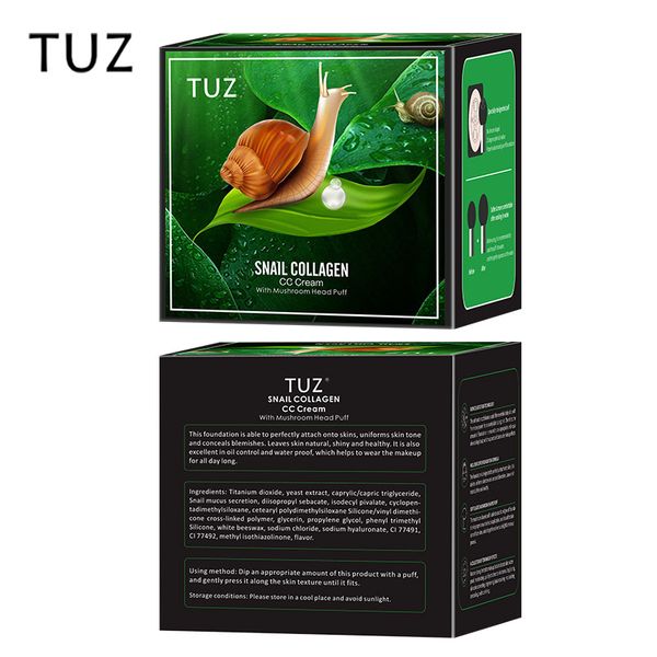 Кушон TUZ Snail Collagen CC Cream 02 натуральный тон 15 мл 00765 фото