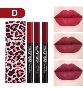 Набір матових помад Dragon Ranee олівець для губ Matte Lipstick Pen D 3 шт 00818 фото