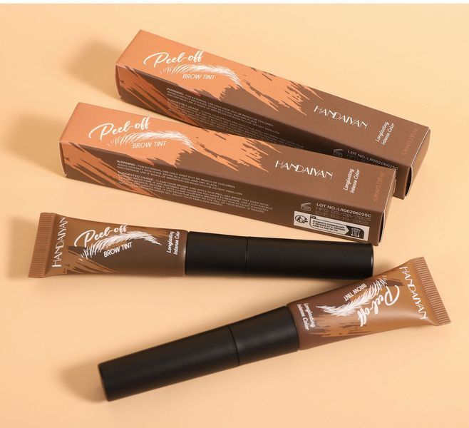 Тінт гель-фарба для брів Handaiyan Peel-Off Brow Tint Taupe 03 сіро-коричневий 7 мл 01144 фото