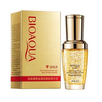 Сыворотка для лица Bioaqua 24K Gold Moisturizing Beautifying Essence с частицами золота и гиалуроновой кислотой 30 мл 00554 фото