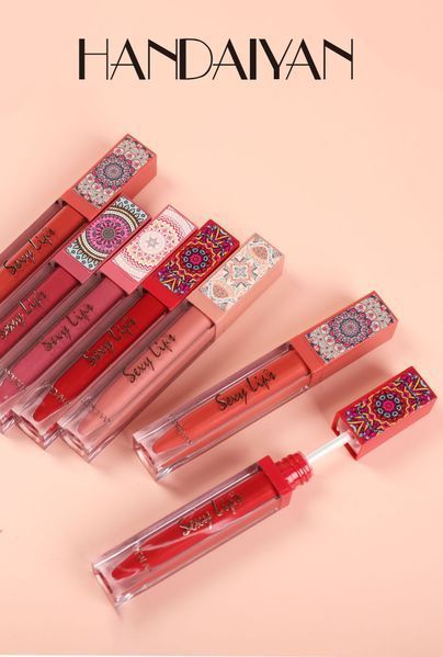 Рідка матова помада для губ Handaiyan Bohemian Rhapsody Lip Gloss 05 Deep Pink 01192 фото