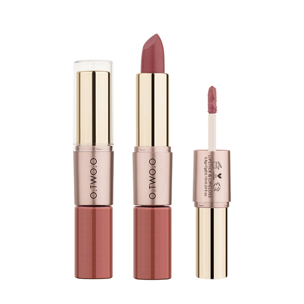 Матовая помада для губ O.TWO.O 2 in 1 Matte Lipstick & Liquid Lipstick 03 00980 фото