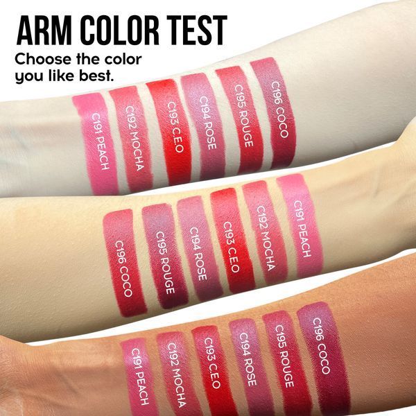 Помада для губ MLSMILE Matte Velvet Lipstick C192 Mocha Mauvy Nude 01194 фото