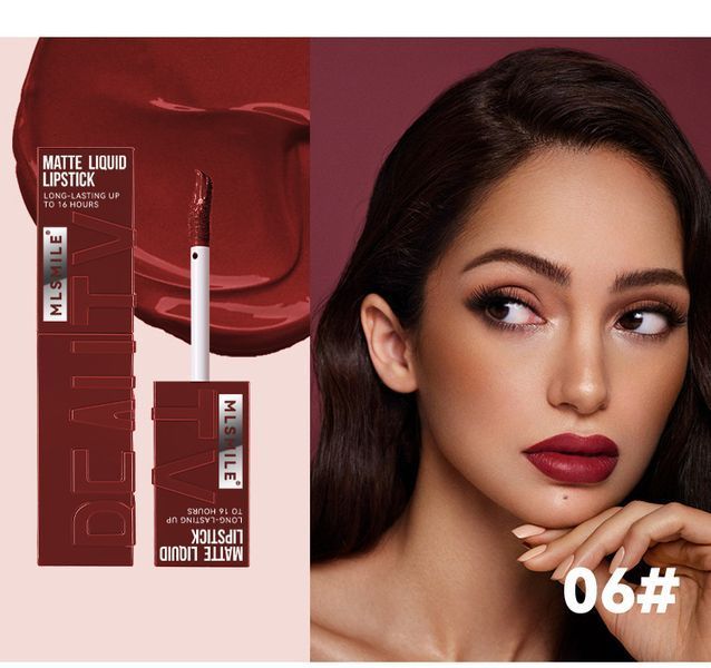 Жидкая матовая помада для губ MLSMILE Matte Liquid Lipstick Beauty 06 00937 фото