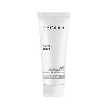 Скраб кисневий з перфтордекаліном для обличчя DECAAR Oxygen Scrub омолоджує шкіру, очищує пори 50 мл 01255 фото