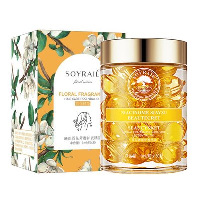Капсули Soyraie для догляду за волоссям Floral Fragrance Essential Oil з екстрактом олії квітів 30 шт 00714 фото