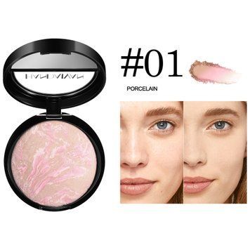 Запечена пудра для обличчя Handaiyan Glow Fushion Baked Powder Fair 01 Porcelain 15 г 01280 фото