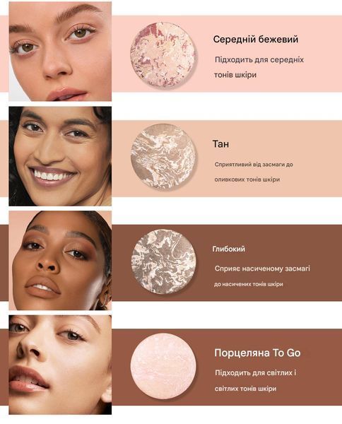 Запечена пудра для обличчя Handaiyan Glow Fushion Baked Powder Fair 01 Porcelain 15 г 01280 фото