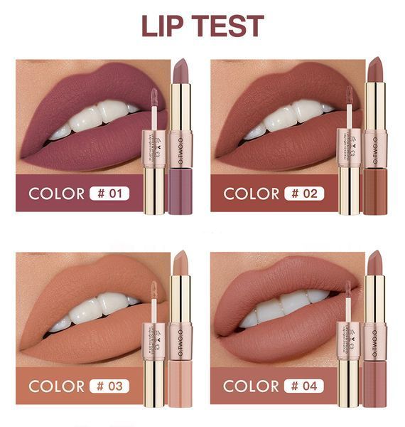 Матова помада для губ O.TWO.O 2 in 1 Matte Lipstick & Liquid Lipstick 06 00983 фото