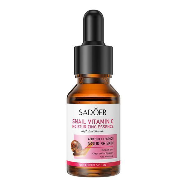 Зволожуюча сироватка для обличчя Sadoer Snail Vitamin C Moisturizing Essence з вітаміном C та муцином равлика 15 мл 00999 фото