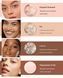 Запечена пудра для обличчя Handaiyan Glow Fushion Baked Powder Fair 01 Porcelain 15 г 01280 фото 7