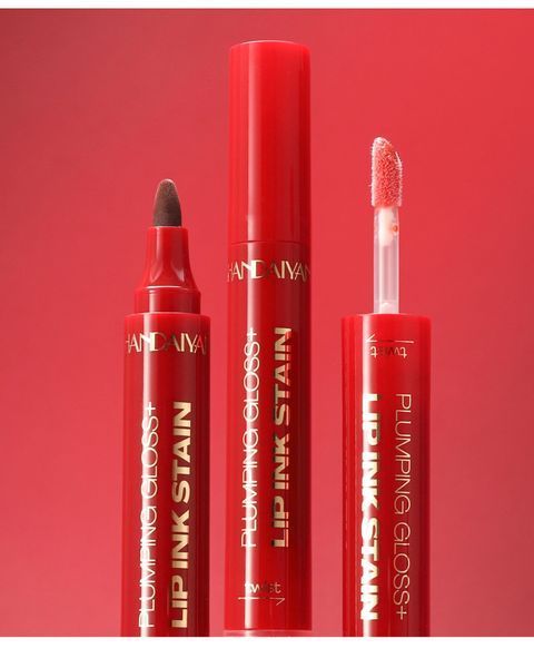 Двусторонний маркер-тинт и блеск для губ Handaiyan 2-in-1 Lip Ink Stain & Plumping Gloss 03 Raspberry 01150 фото