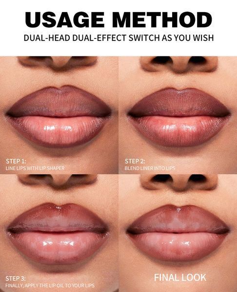 Двусторонний маркер-тинт и блеск для губ Handaiyan 2-in-1 Lip Ink Stain & Plumping Gloss 03 Raspberry 01150 фото