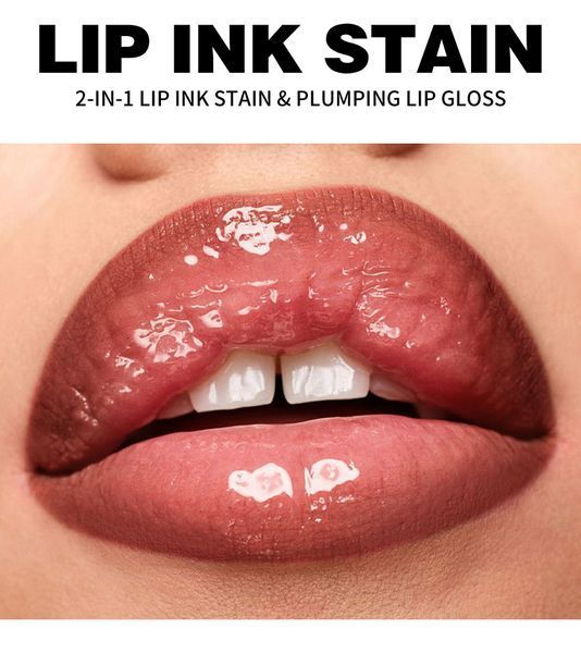 Двосторонній маркер-тінт та блиск для губ Handaiyan 2-in-1 Lip Ink Stain & Plumping Gloss 05 Red Cherry 01151 фото
