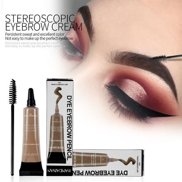 Гель-краска для бровей Handaiyan Dye Eyebrow Pencil 02 Caramel светло-коричневый 10 мл 01282 фото