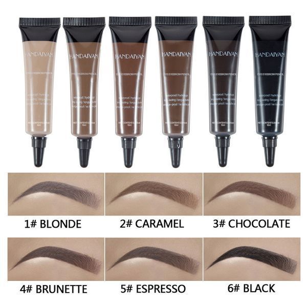 Гель-краска для бровей Handaiyan Dye Eyebrow Pencil 02 Caramel светло-коричневый 10 мл 01282 фото