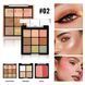 Палетка теней для век, румян и хайлайтера Handaiyan Glow&Go Stack Eyeshadow Blush Highlighter 3 in 1 Palette 02 01153 фото 1