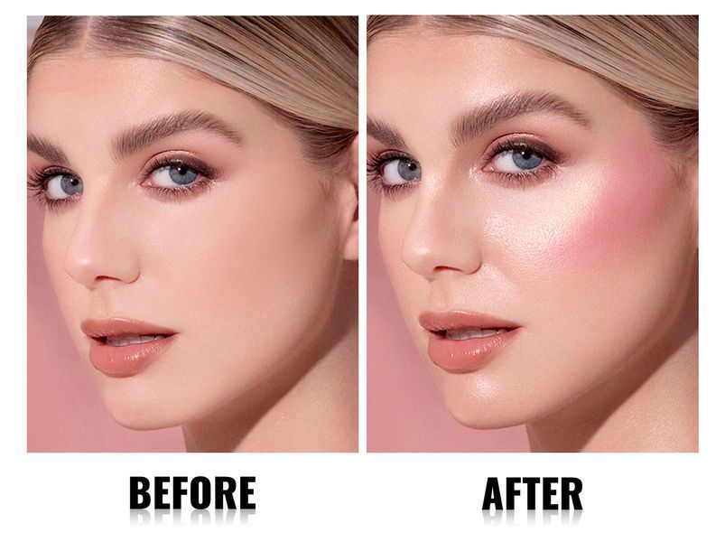 Палетка теней для век, румян и хайлайтера Handaiyan Glow&Go Stack Eyeshadow Blush Highlighter 3 in 1 Palette 02 01153 фото