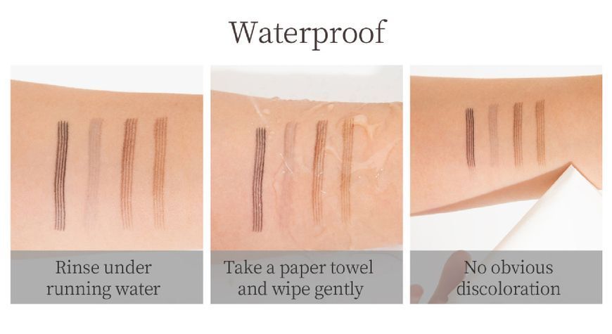 Маркер для брів з ефектом мікроблейдінгу QIC Liquid Eyebrow Pencil 01 світло-коричневий 01030 фото