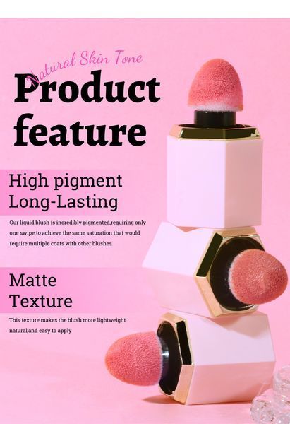 Жидкие матовые румяна Julystar Matte Liquid Blush 03 7 мл 00730 фото