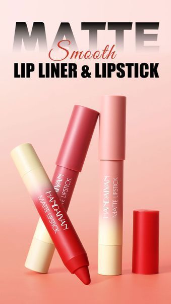 Матовая помада-карандаш для губ Handaiyan Matte Lipstick 03 Rosewood 01156 фото