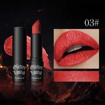 Помада для губ із металевим блиском MLSMILE Glitter Waterproof Lipstick 03 00930 фото