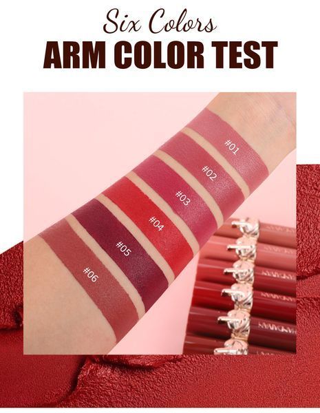Кремова помада для губ Handaiyan Velvet Creamy Lipstick High-Pigment 02 Deep Rose 01170 фото