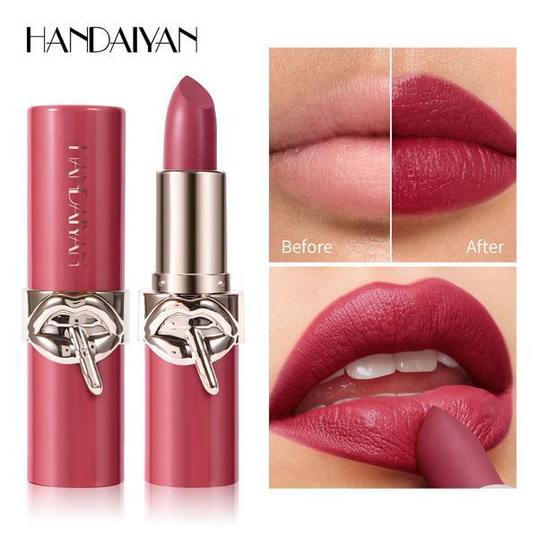 Кремова помада для губ Handaiyan Velvet Creamy Lipstick High-Pigment 02 Deep Rose 01170 фото